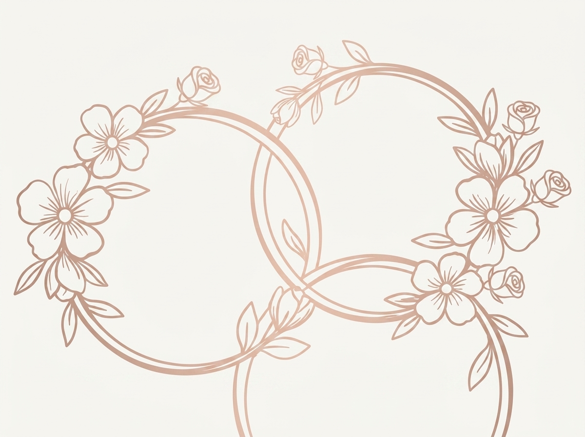 Floral Wedding Rings
